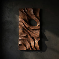Rootveil Walnut Wall Relief, Carved in Two Panels — view 1