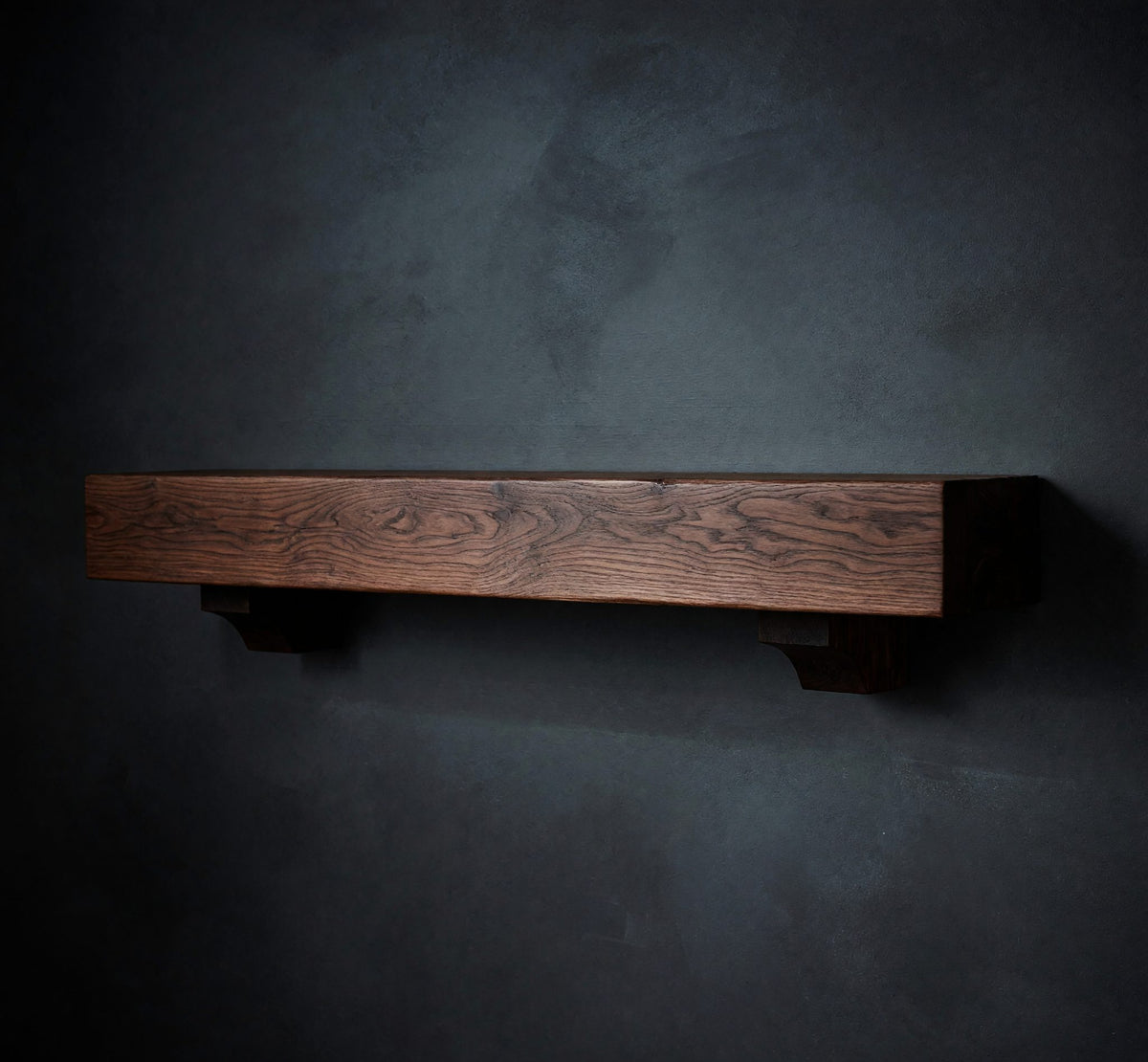Solid Wood Floating Fireplace Mantel Rustic Shelf Living Room, II