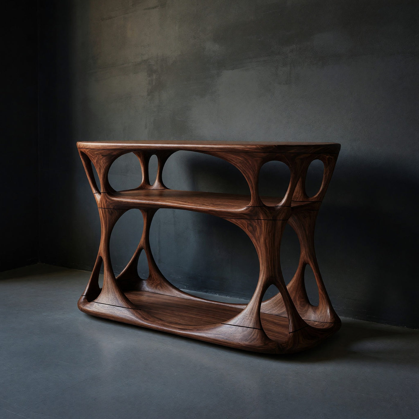 Solid Wood Record Player Stand Cabinet Apartment Interior Space