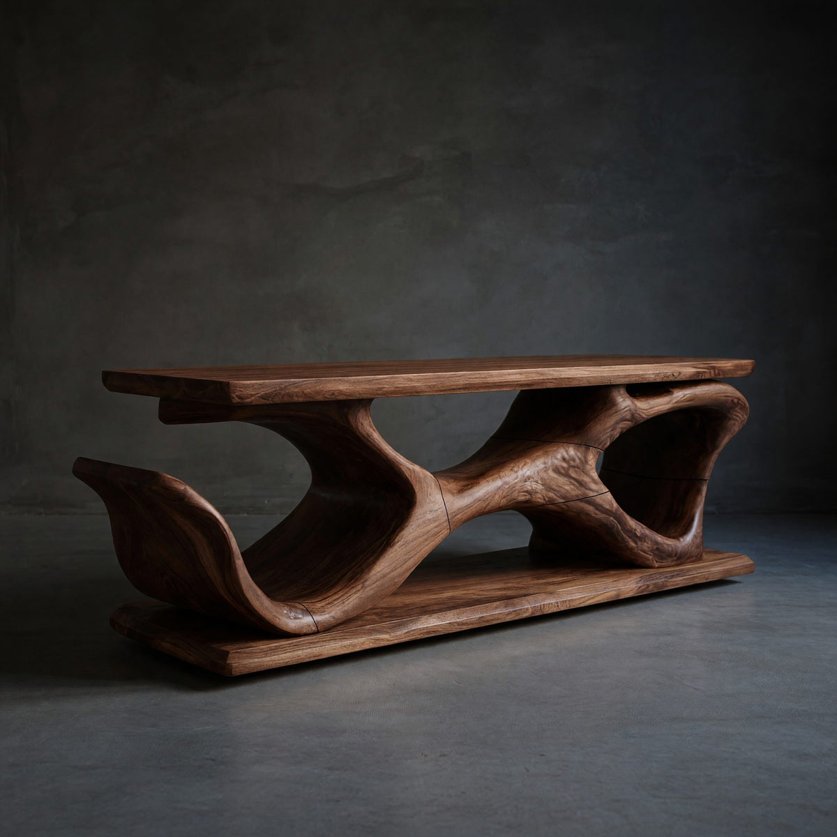 Solid Wood Record Player Stand Scandinavian Display Music Corner