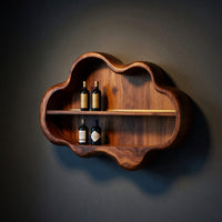 Solid Wood Wine Rack Mid Century Display Home Bar