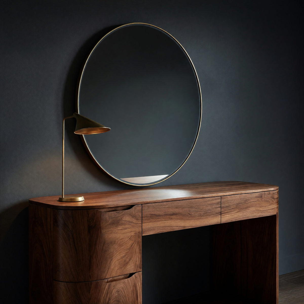 Solid Wood Dressing Table Handmade Vanity With Drawers Bedroom