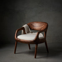Solid Wood Chair Mid Century Living Room Area