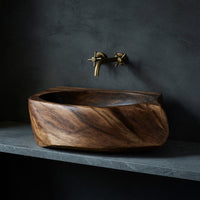 Solid Wood Sink Vanity Handcrafted Solid Natural Bathroom