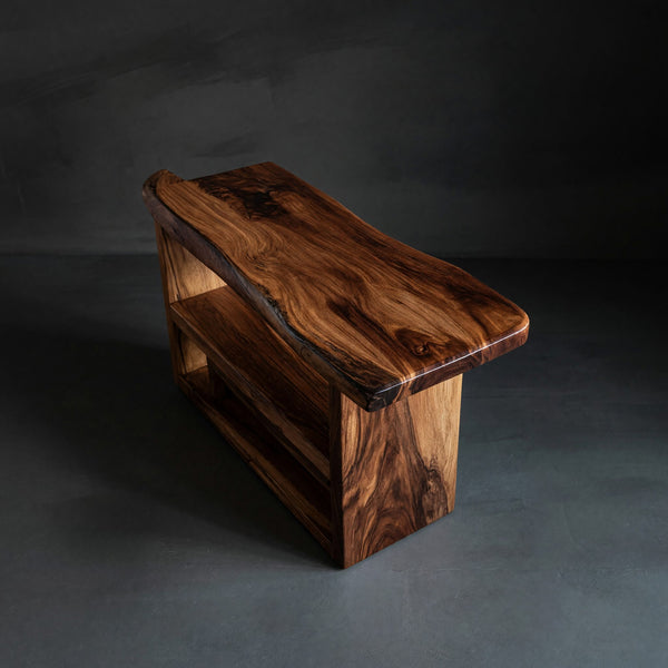Solid Wood Sofa Arm Table Farmhouse Live Edge Armrest