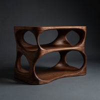 Solid Wood Record Player Stand Vinyl Display Entertainment Interior Space