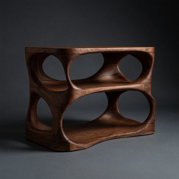 Solid Wood Record Player Stand Vinyl Display Entertainment Interior Space