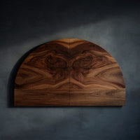Solid Wood Headboard Boho Arch Neutral Earth Tone Bedroom