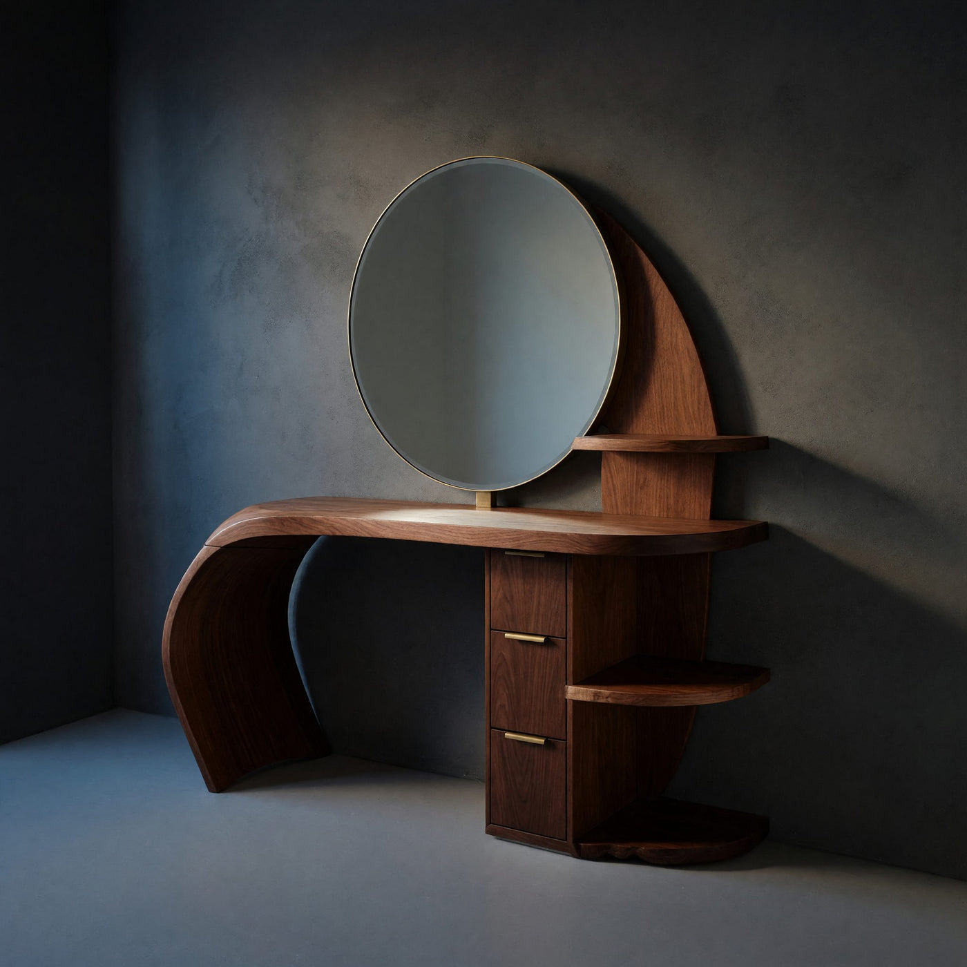 Solid Wood Dressing Table Classic Makeup Area Personal Space Area