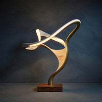 Organic Carved Wood Lamp Branch Design For Above Bed Decor