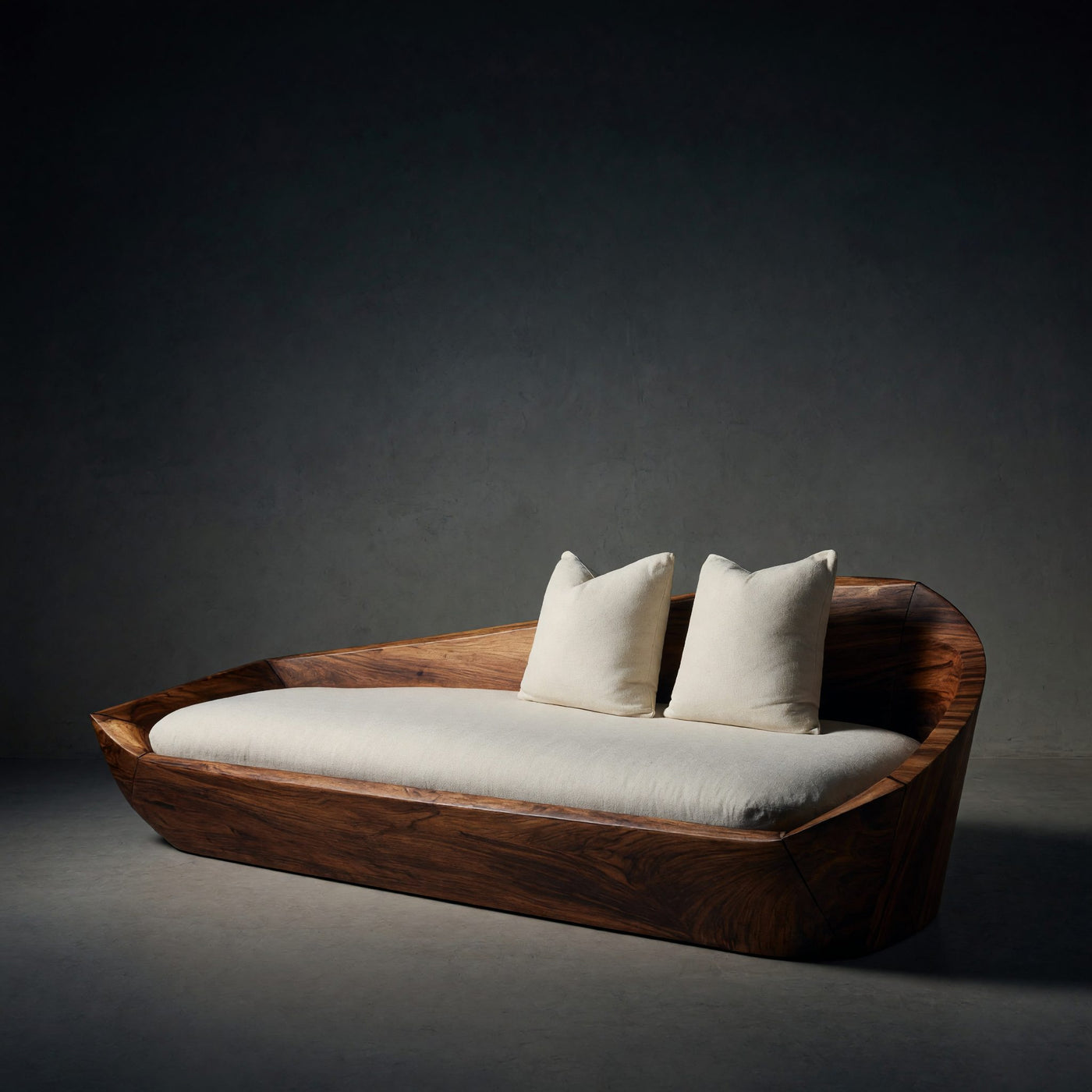 Solid Wood Sofa Sculptural Living Room Decoration