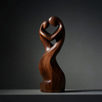 Solid Wood Sculpture Wall Art Handcrafted Abstract Furniture