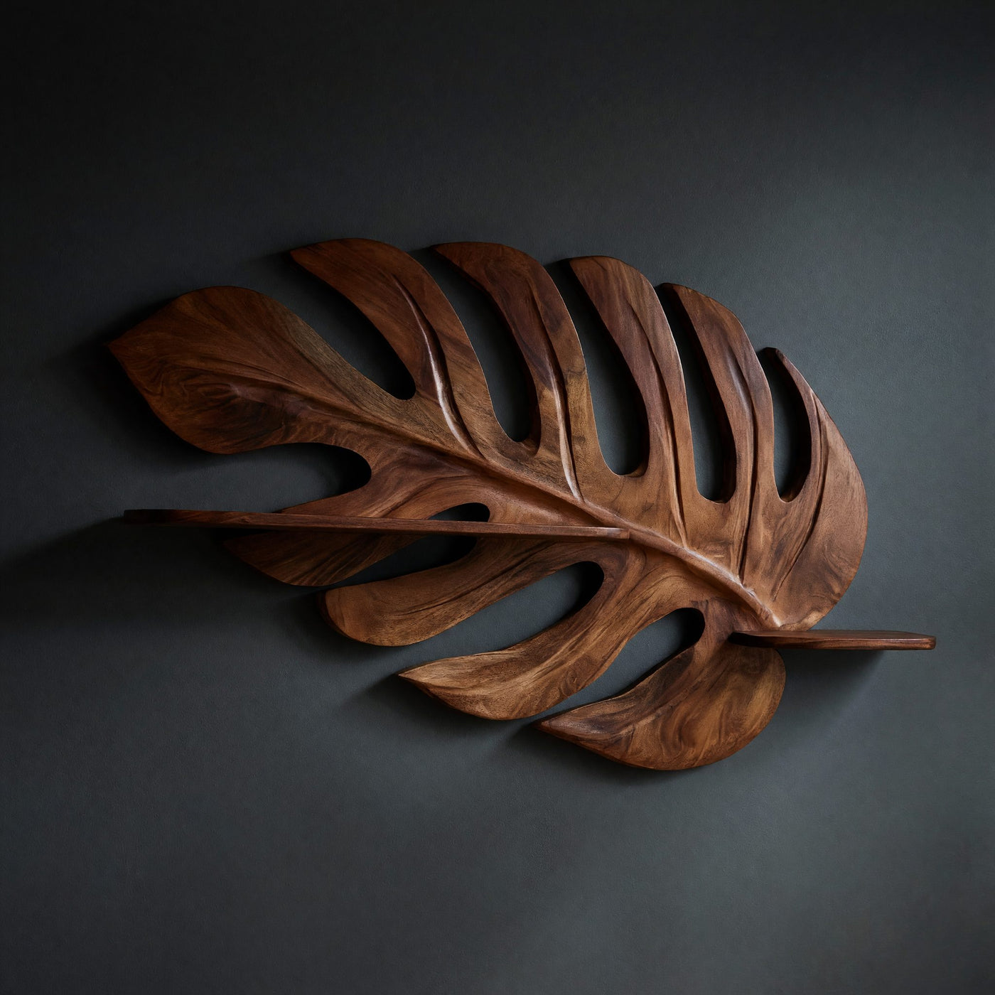 Solid Wood Wall Mounted Shelf Display Home