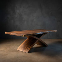 Contemporary Organic Edge Dining Table For Dining Interior