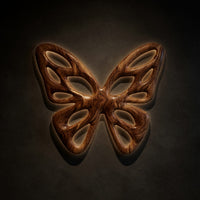 Pierced Butterfly Wall Art, Backlit and Made to Order — view 1