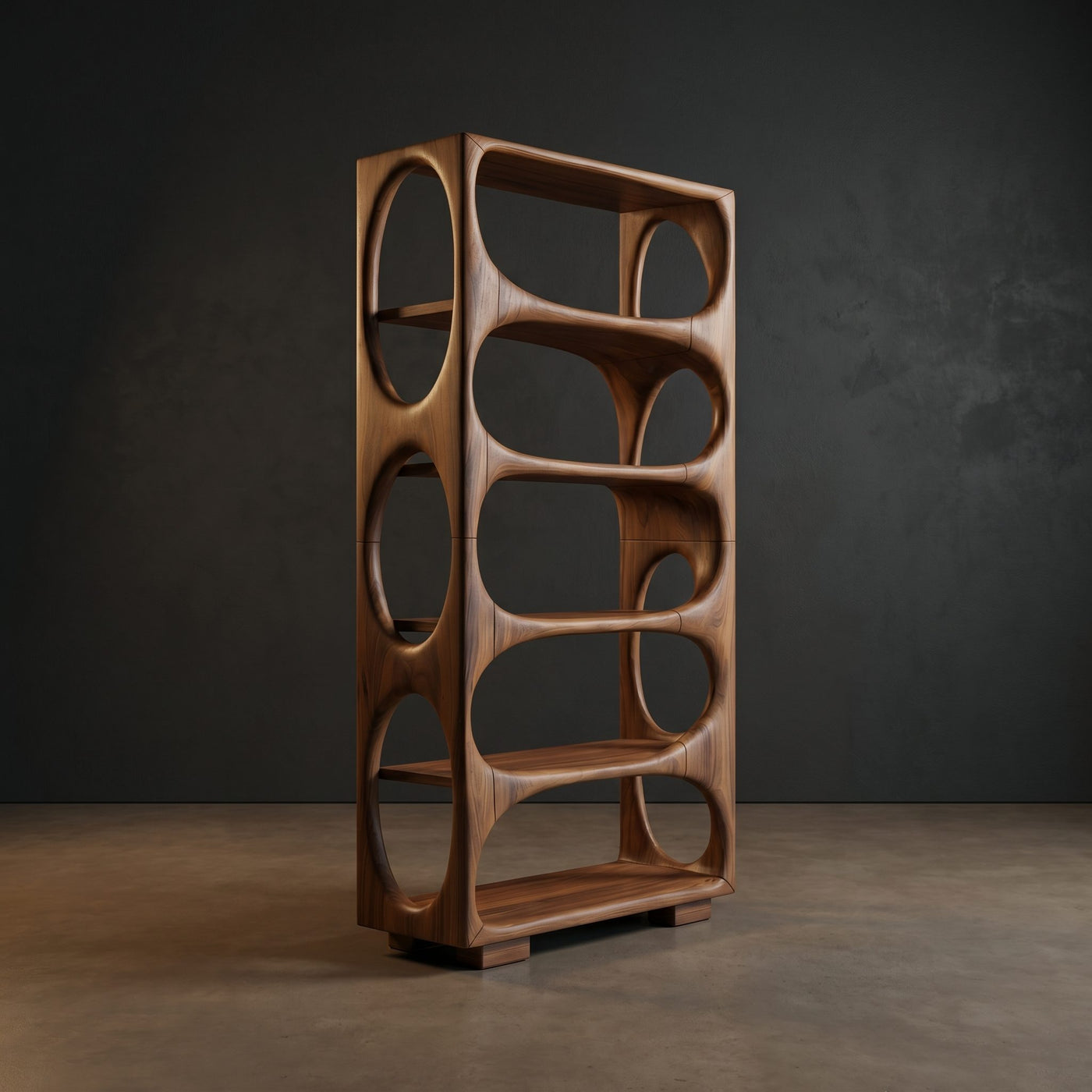 Minimalist Artistic Bookcase Storage Organizer For Bedroom Area