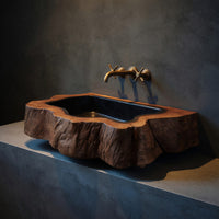Solid Wood Sink Vanity Farmhouse Wall Mounted Bathroom