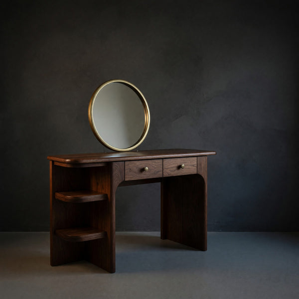 Solid Wood Dressing Table Rustic Personal Beauty Space Makeup Area