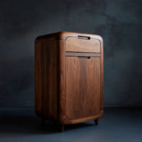 Solid Wood Bar Cabinet Wine With Shelves Drawer Area