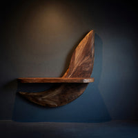 Solid Wood Natural Wood Floating Shelves Artisan Display Shelf Living Spaces