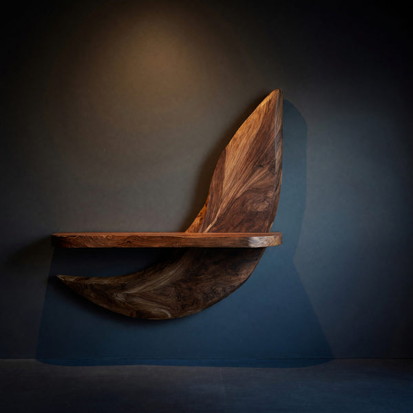 Solid Wood Natural Wood Floating Shelves Artisan Display Shelf Living Spaces