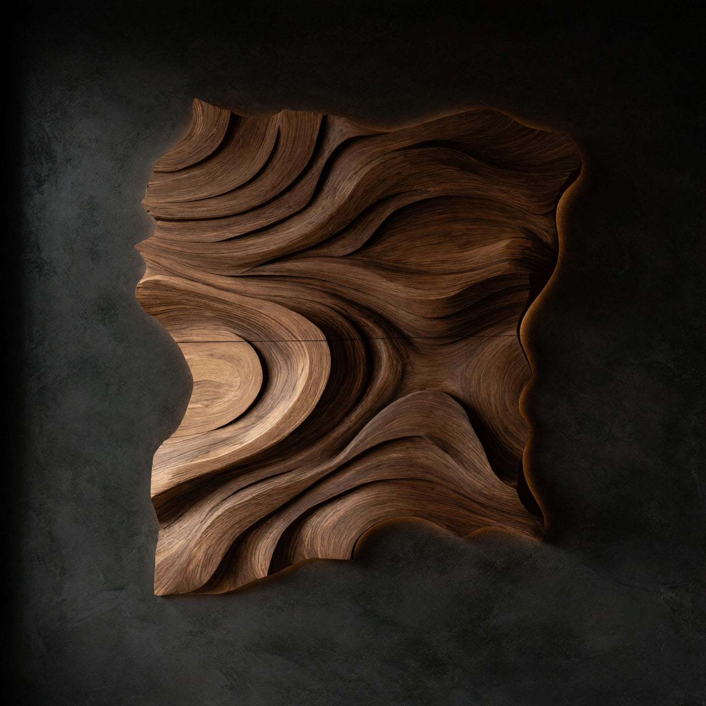 Rolling Dune Wall Panel for a Living Room Focal Wall