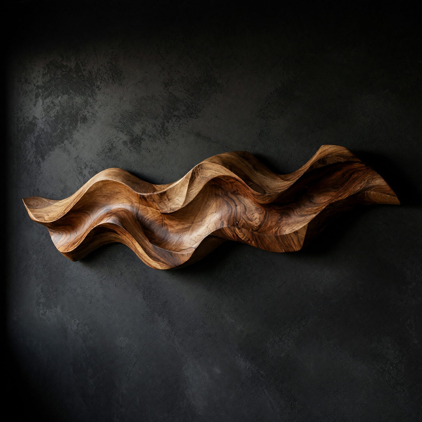 Freeform Ribbon Wave Wall Sculpture, Made to Order