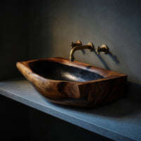 Solid Wood Sink Vanity Wall Mounted Bathroom Elegant Bathroom