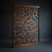 Solid Wood Room Divider With Openwork Bedroom