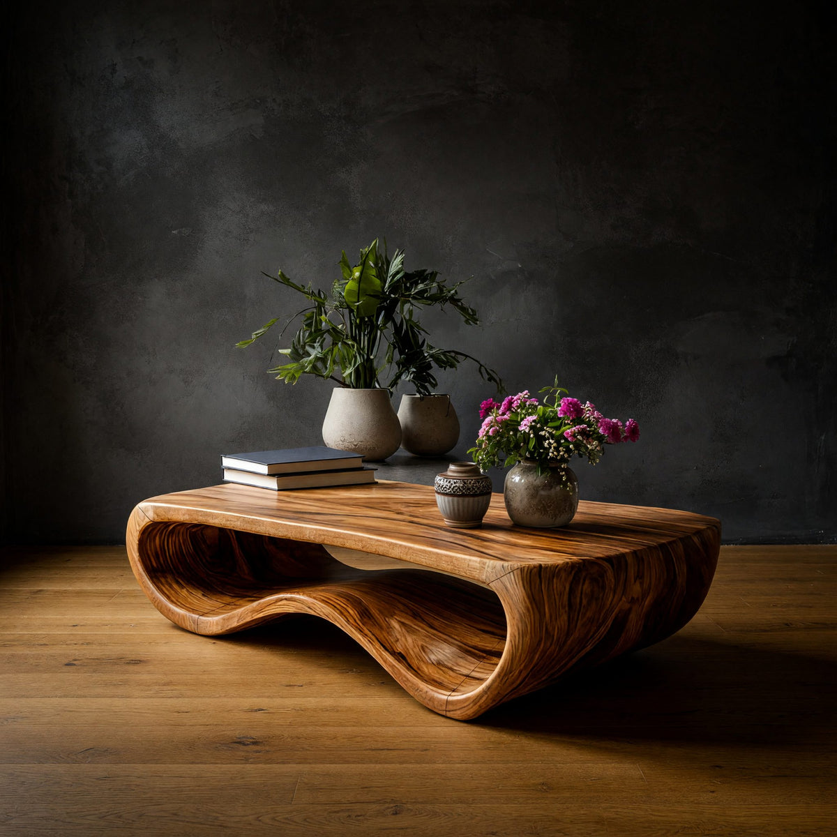Ribbonfold Coffee Table with a Continuous Loop Base