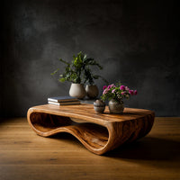 Ribbonfold Coffee Table with a Continuous Loop Base