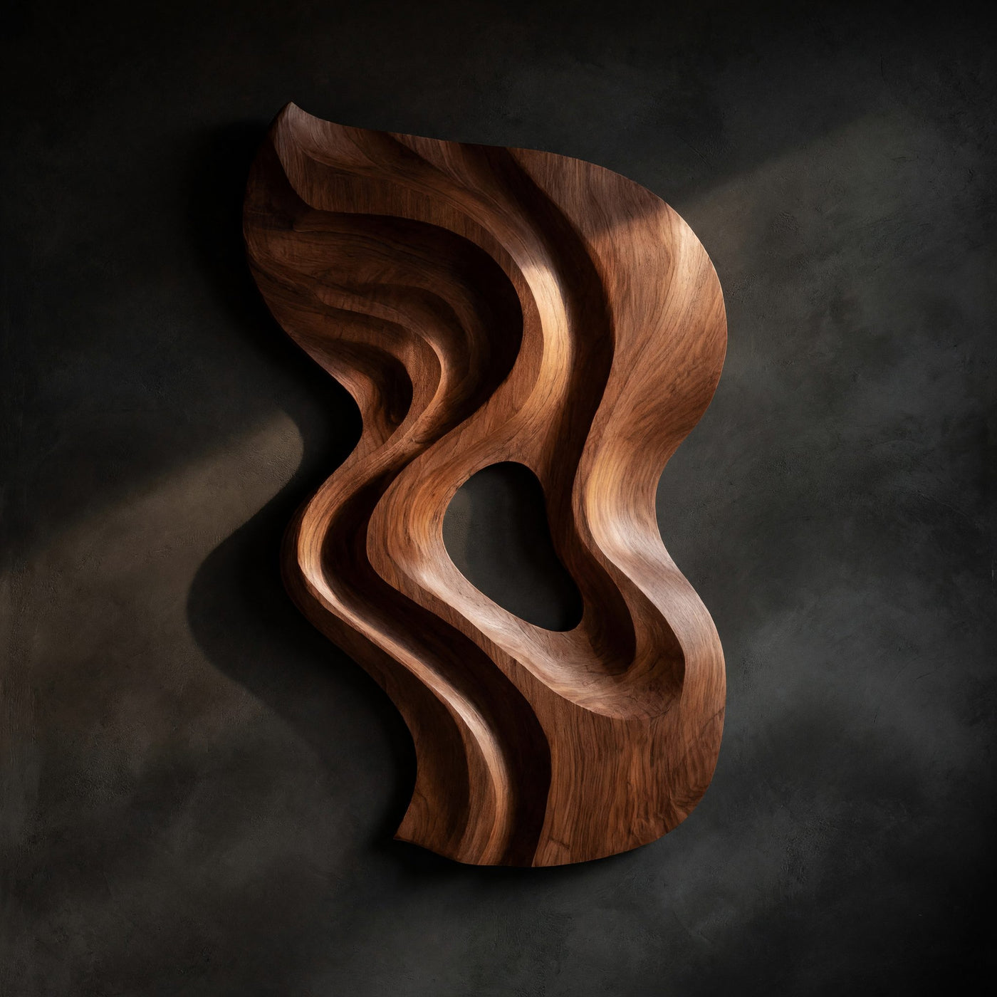 The Shape a River Leaves: Carved Wall Sculpture