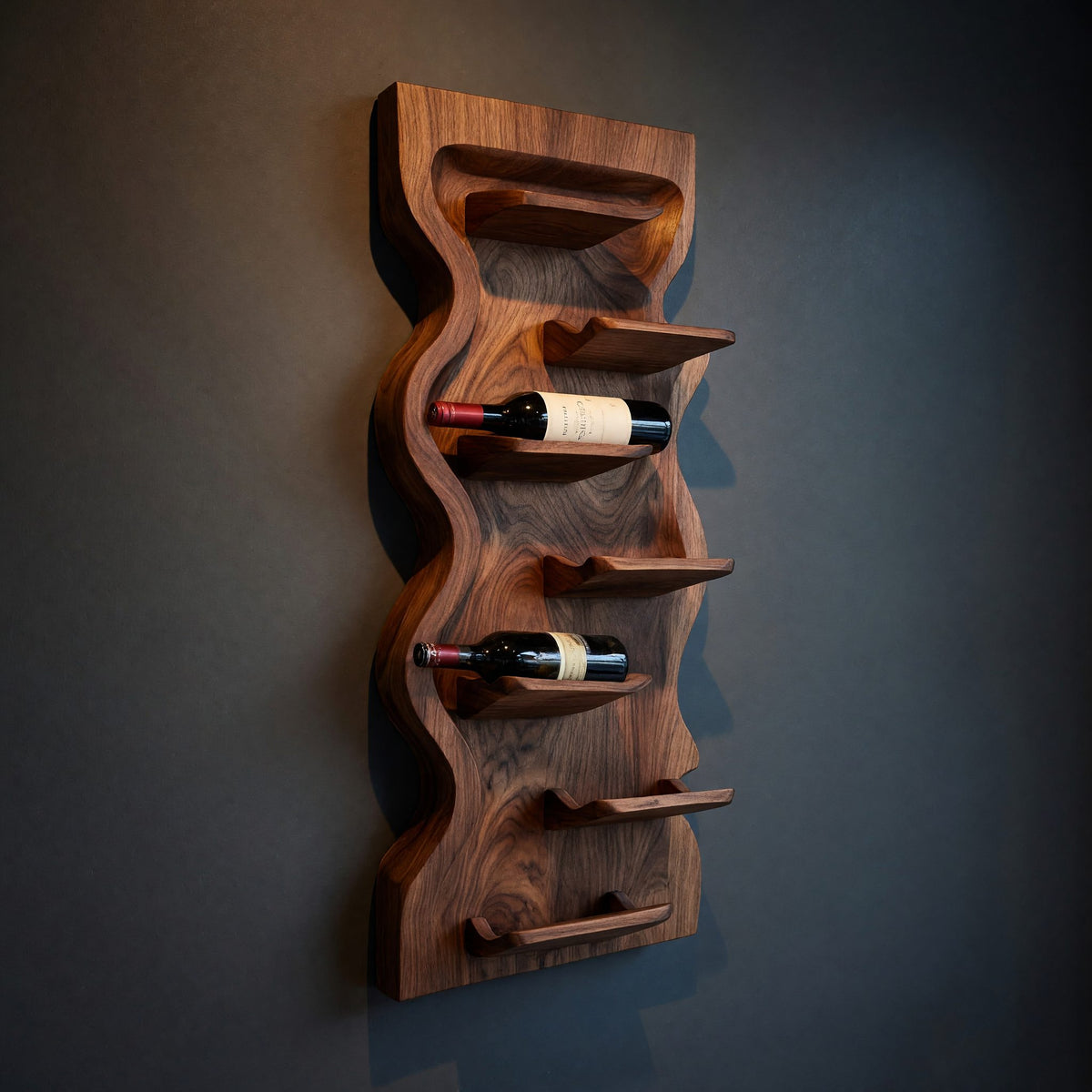 Solid Wood Wine Rack Dining Room Wall Storage