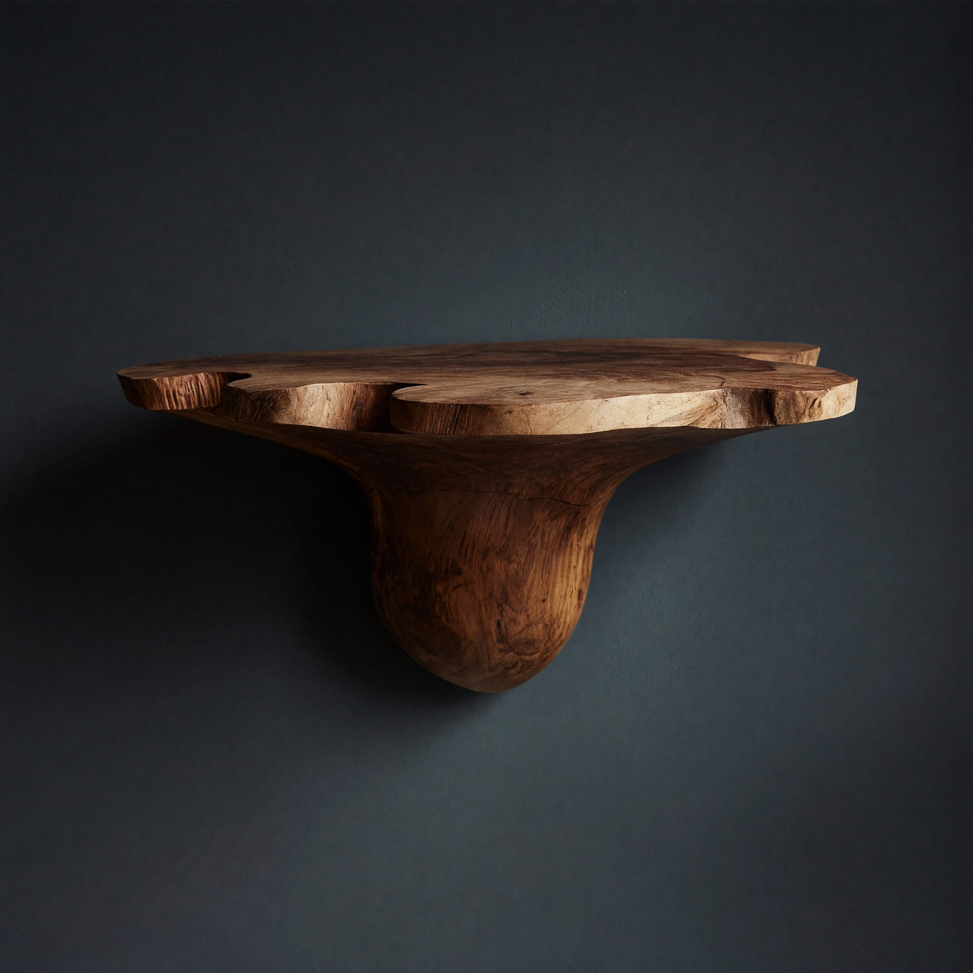 Solid Wood Mushroom Shelf Mid Century Solid Modern Living Room