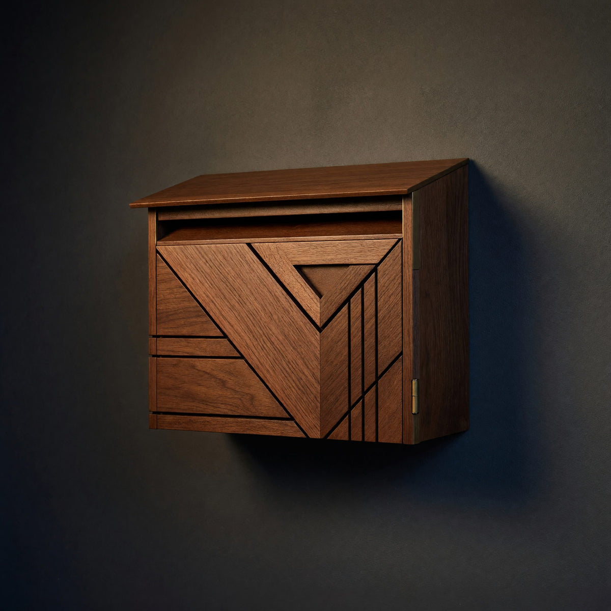 Solid Wood Mailbox Post Farmhouse Sculpture Outdoor Patio