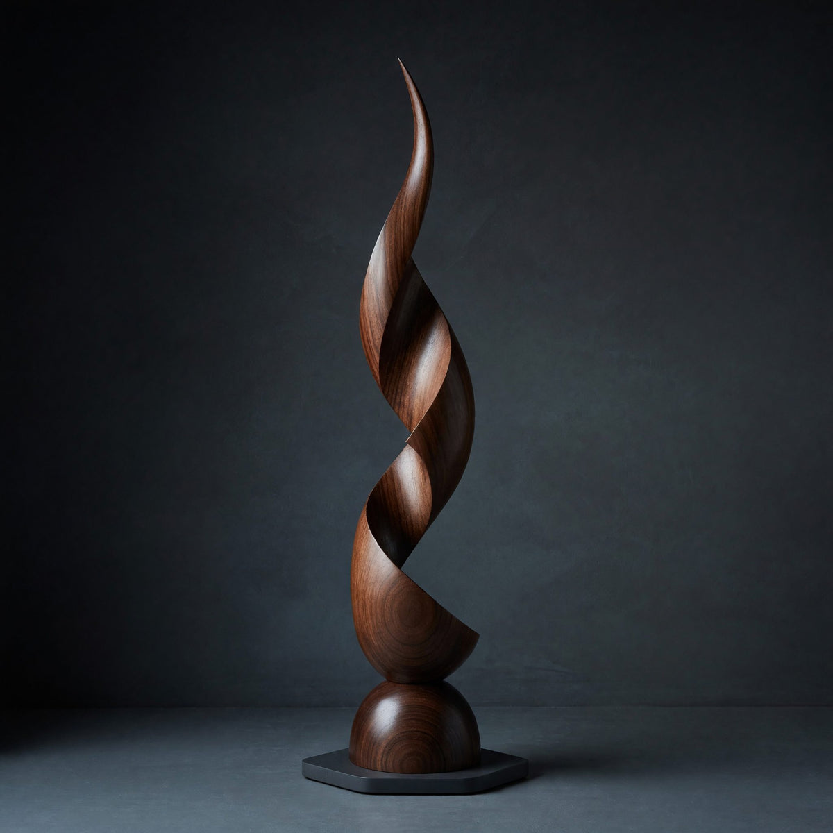 Solid Wood Sculpture Wall Art Handcrafted Organic Contemporary Landscape Office