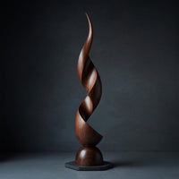 Solid Wood Sculpture Wall Art Handcrafted Organic Contemporary Landscape Office