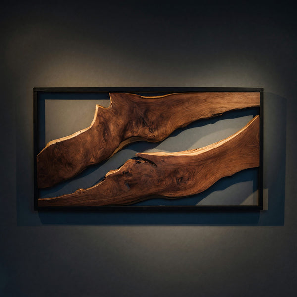 Solid Wood Headboard Artistic Live Edge Bedroom Centerpiece 1