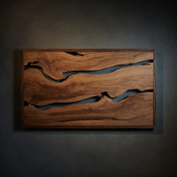 Solid Wood Headboard Live Edge With Natural Woodgrain