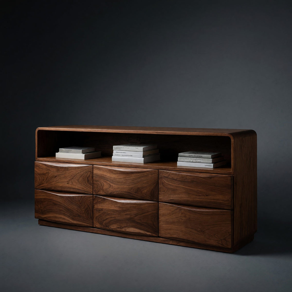 Solid Wood Sideboard Mid Century With Drawers Living Room