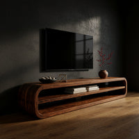 Figure That Runs Around Both Ends of the TV Console