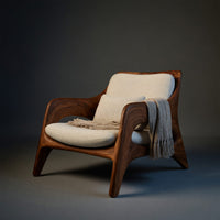 Solid Wood Chair Natural Home Balcony