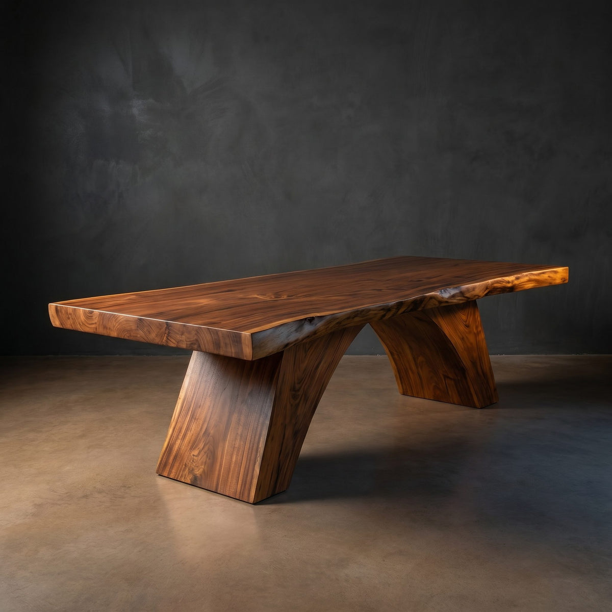 Mid Century Irregular Dining Table For Family Gathering Space