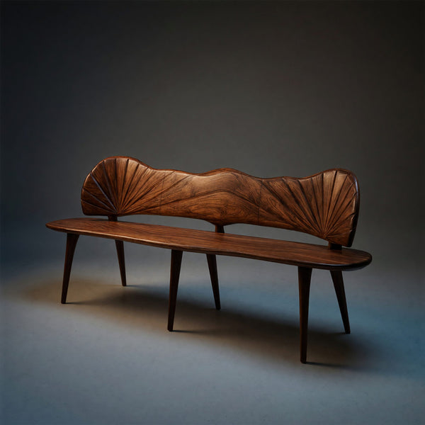 Solid Wood Outdoor Garden Bench Rustic Entryway Hallway Foyer