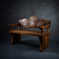 Solid Wood Outdoor Garden Bench Live Edge Entryway Interior Home