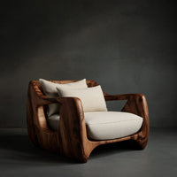 Solid Wood Chair Farmhouse Accent Living Room