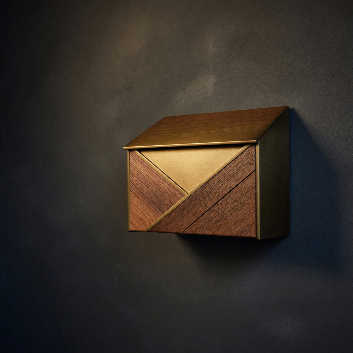 Solid Wood Mailbox Post Sculpture Outdoor Furniture Yard