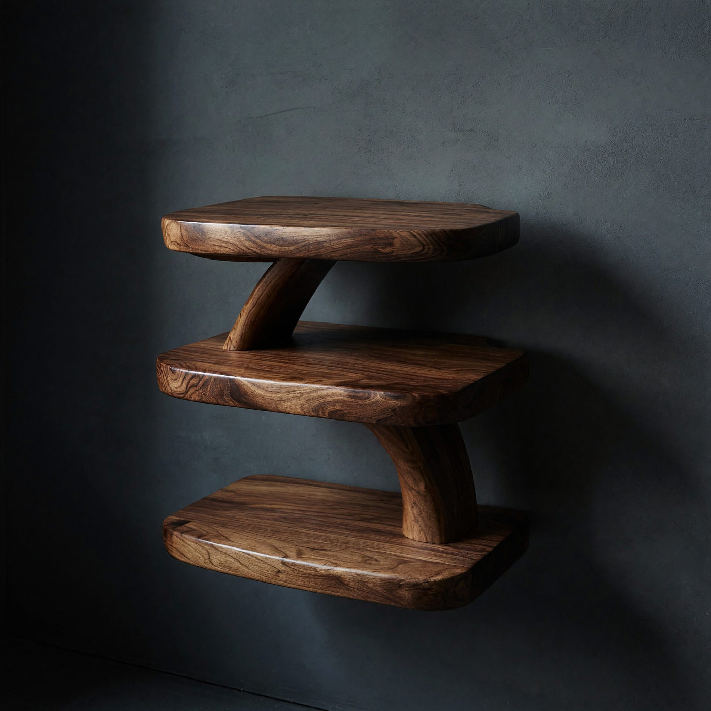 Mid Century Handcrafted Wooden Side Table For Furniture Decor
