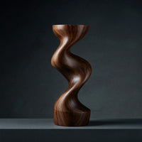 Solid Wood Sculpture Wall Art Farmhouse Solid Abstract Garden