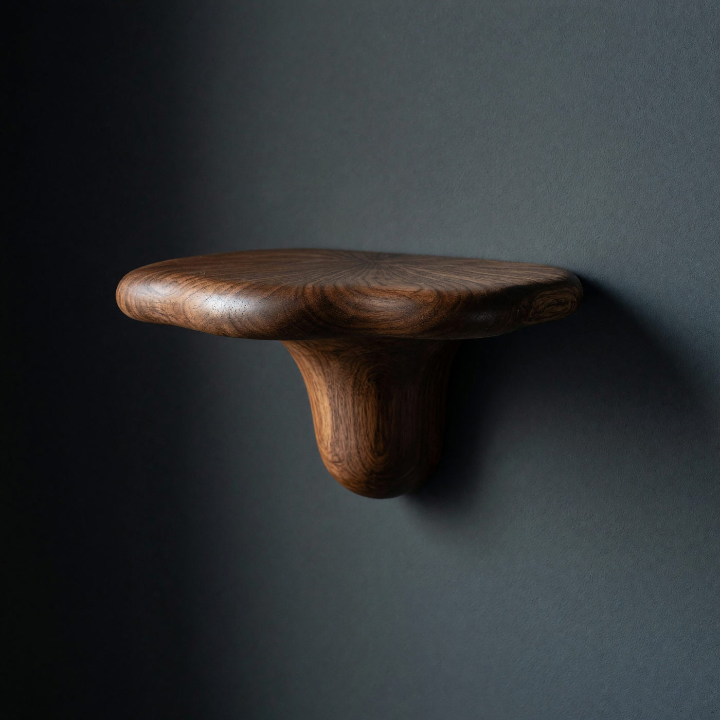 Solid Wood Mushroom Shelf Farmhouse Live Edge Natural